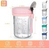 6 Pack 16 OZ Glass Mason Overnight Oats Containers with Lids and Spoons, Airtight Jars for Milk, Cereal, Fruit - 2 of 4