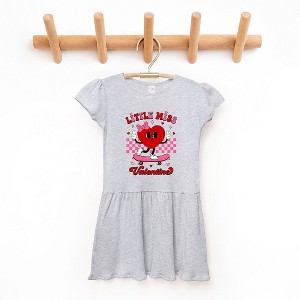 The Juniper Shop Little Miss Valentine Skateboard Toddler Graphic Dress - 1 of 3
