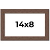 PosterPalooza | 14x8 Wide Barnwood Picture Frame, UV Acrylic, 6 Finishes - Grey, Brown, White, and Black - 2 of 4