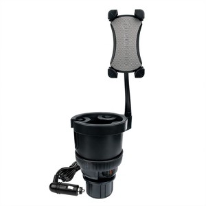 ToughTested® Tough and Thirsty Big-Mouth Power Cup Powered Cup-Holder Mount in Black - 1 of 4