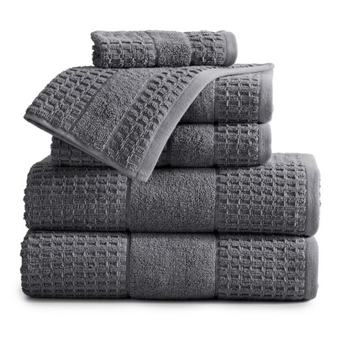Market & Place Cotton Quick Dry Waffle Weave 6-piece Bath Towel Set ...
