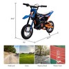 Jojoka 24V Kids Ride On Motocross Motorcycle, 250W Motor, Off Road Electric Bike, Chain Drive, Disc Brake, Air Tires, Leather Seat - 2 of 4