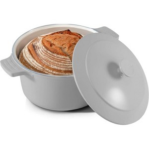 Gotham Steel Dutch Oven 5 Qt Pot With Lid Nonstick Ceramic Cooking Hot Pot Cast Aluminum Induction Stock Pot - 1 of 4