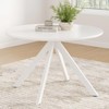 NicBex 47" Mid Century Modern Round Dining Table,Kitchen Table with hick Wood Top & Sturdy Metal Base,Dining Room Table for Kitchen,Living Room - 2 of 4
