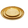 Classic Touch Set of 4 Glitter Dinnerware Plates with Raised Rim (Available in 2 Colors) - 4 of 4