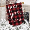 Briarwood Lane House Flag 40x28 For Outdoor Red Checkered Home Sweet Home Burlap Winter House Flag Flag For Winter House Flag - 4 of 4