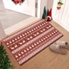 Garvee Christmas Area Rug Washable  Hallway Runner Rug Snowflake Holiday Decor Bedroom Rug Decorative Xmas Boho Carpet Dining Room Office - 2 of 4