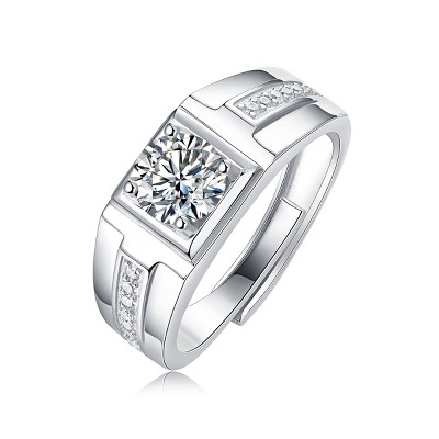 Guili Sterling Silver Ctw Princess Cut Lab Created Moissanite