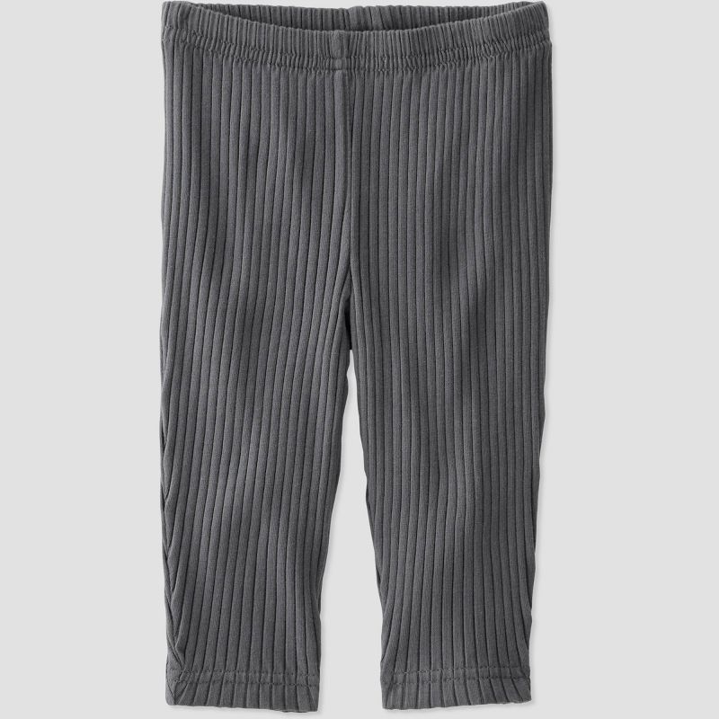 Little Planet by Carter’s Baby 2pc Ribbed Top and Bottom Set - Slate Gray, 3 of 5
