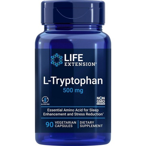 L-Tryptophan 500 mg by Life Extension  -  90 VegCap - image 1 of 2