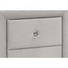 Vynxaria Upholstered Nightstand - 2 Storage Drawers, Transitional Style, Versatile Bedroom/Living Room Side Table - 2 of 4