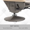 Aghana Digitals 360° Swivel PU Leather Recliner Armchair with 135° Recline, Adjustable Footrest, - 4 of 4
