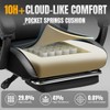 GTPLAYER Ergonomic Gaming Chair with Footrest, Lumbar Support, Breathable Computer Chair with Pocket Spring Cushion, Chairs for Adults - 3 of 4