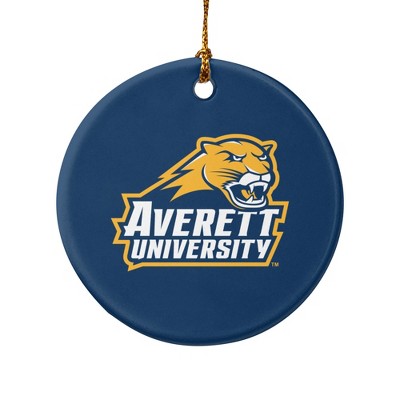 Averett University Cougars Logo Porcelain Holiday Christmas Tree Ornament