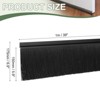 Unique Bargains Aluminum Alloy H-Shape Holder PP Bristle Rust-resistant Door Sweep 1 Pc - 2 of 3