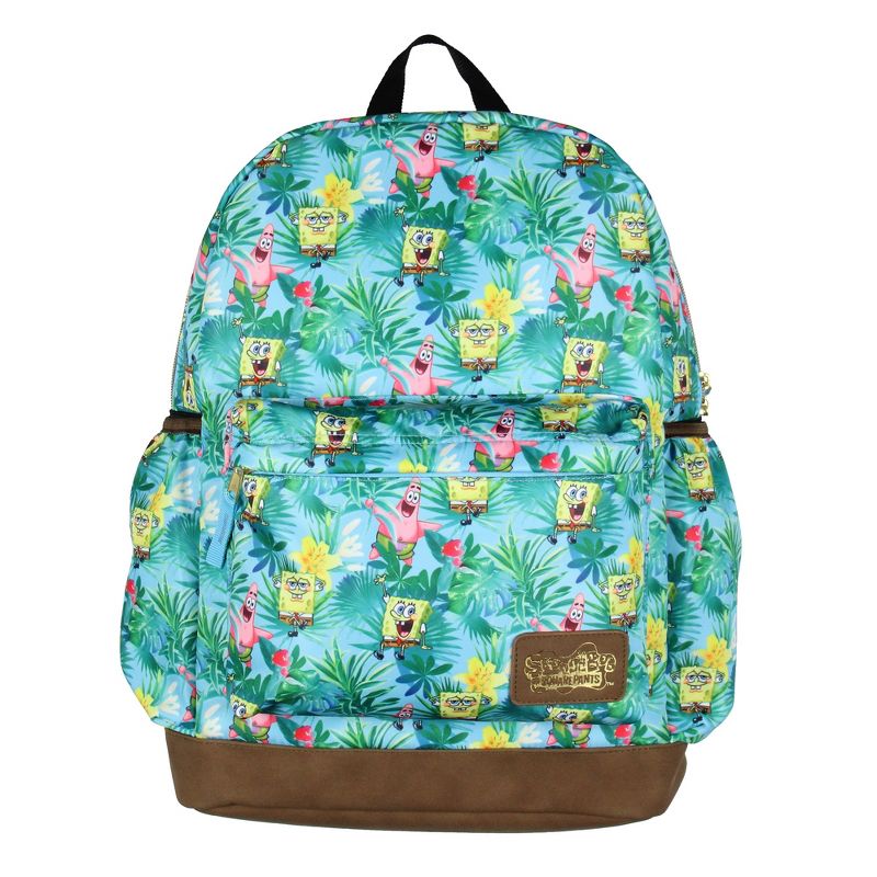 SpongeBob SquarePants And Patrick Star Tropical School Travel Backpack Green, 2 of 7