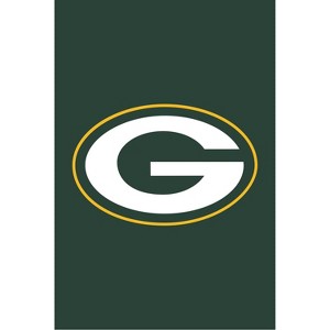 Evergreen Green Bay Packers House Applique Flag- 28 x 44 Inches Indoor Outdoor Sports Decor - 1 of 4