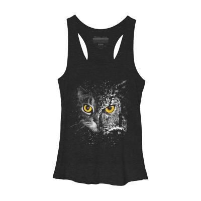 Women's Design By Humans Disguise Two Face By clingcling Racerback Tank Top