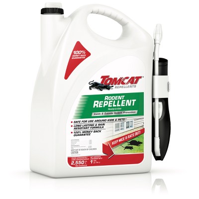 Tomcat Rodent Repellent Ready To Use With Wand - 1gal: Safe for Kids & Pets, Deters Rats