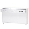 DOMETOUR Storage Cabinet Three Doors Cabinet with 3 drawers Large Storage Space - 4 of 4