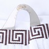 100% Cotton Medium Weight Floral Infinity Trim 3 Piece Bathroom Towel Set by Blue Nile Mills - 4 of 4