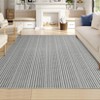 Washable Super Soft Boho Stripe Rug Contemporary Large Living Room Rugs Non Slip Non Shedding Indoor Home Rugs - 2 of 4