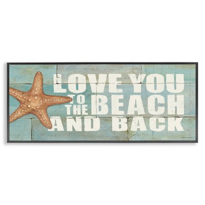 Stupell Industries Beach & Back on Bricks, 24" x 10"