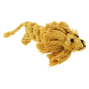 Unique Bargains Lion Shape Dog Chew Rope Yellow 1 Pc - 1 of 4