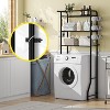 Simple Trending 3 Tier Over The Toilet Rack Black - 4 of 4
