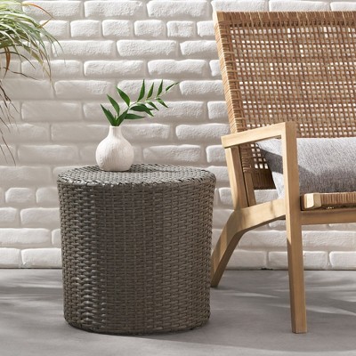 Outdoor Patio Cylindrical Side Table