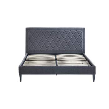 Rowen Platform Bed Charcoal - 510 Design
