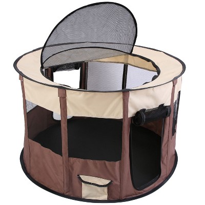 iMountek Foldable Playpen with Carry Bag For Dog Cat Rabbit