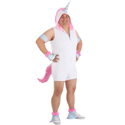 HalloweenCostumes.com 2X Men Plus Size Men's Dreamicorn Costume,  White/Pink/Gray