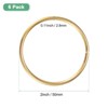 Unique Bargains Metal Electroplated Durable Multipurpose Craft Hoop 6 Pcs - 3 of 4