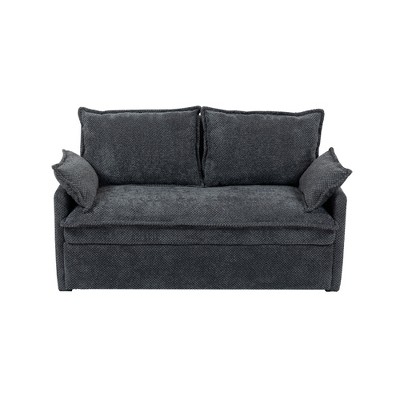 Ridstar 3-in-1 Convertible Sofa Bed Side with Storage and USB/C Type Charging Port For Living Room, Bedroom & Apartment-Grey