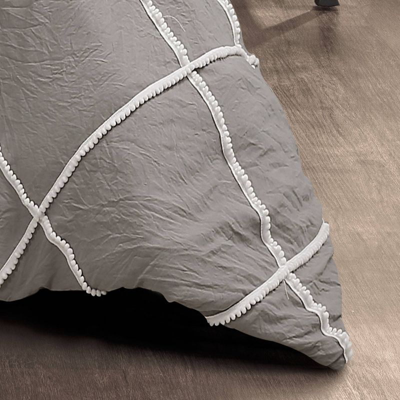 Diamond Pom Pom Comforter Set – Lush Décor, 5 of 7