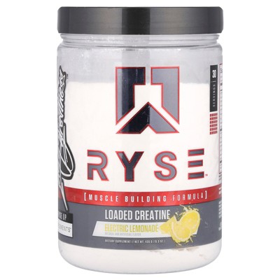 RYSE Loaded Creatine, Electric Lemonade , 15.3 oz (435 g)