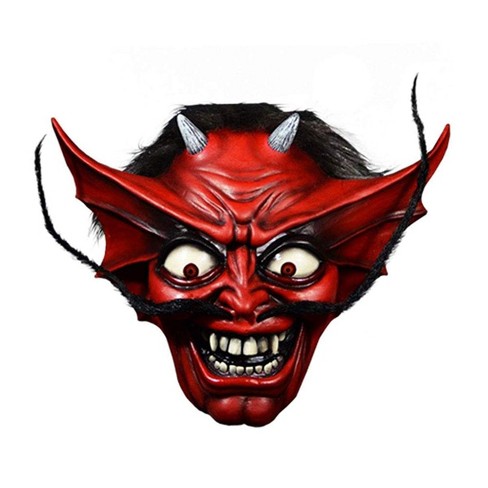 Iron Maiden Number of the Beast Devil Adult Latex Costume Mask - image 1 of 1