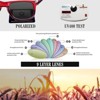 Attop Polarized Sunglasses Retro Square Design Sunglasses UV400 Fashion, Red Color Frame, Black Lens - 4 of 4