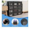 12 Pcs Stackable Storage Boxes, Organizers and Drawers for Shoes Sneaker Container Transparent - 4 of 4