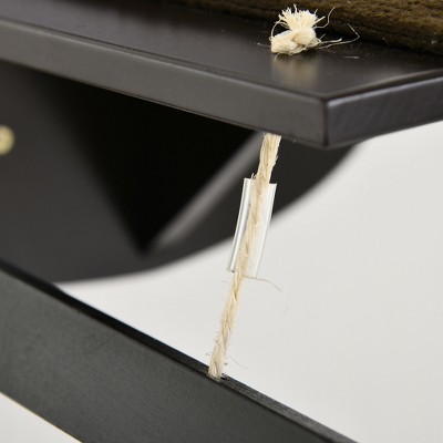 Modern Wall-Mounted Cat Tree with Shelves and Bridge