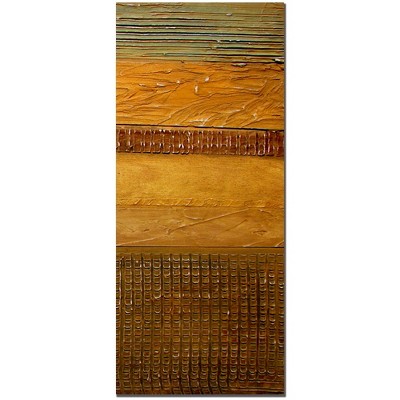 Trademark Fine Art -Michelle Calkins 'Earth Layers Abstract' Canvas Art