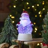 Northlight LED Lighted Color Changing Santa Christmas Snow Globe - 7" - 2 of 4