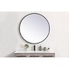Elegant Lighting Pier 39 inch LED Mirror with Adjustable Color Temperature 3000K/4200K/6400K in Black - 2 of 4