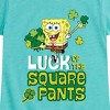 Girls' - SpongeBob Squarepants - Luck Of The Square Pants Fitted Short Sleeve Graphic T-Shirt - 2 of 4