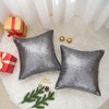 Unique Bargains Home Decor Sequin Square Glitter Decorative Personalized  Throw Pillow Covers 2 Pcs - 3 of 4