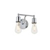 Elegant Lighting Serif 2 light chrome Wall Sconce - 4 of 4