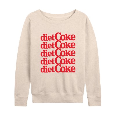 Women's - Diet Coke - Red Logo Stacked Lightweight French Terry Slouchy