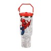 Spider-Man Web Swinging Poses White 40 Oz Stainless Steel Water Bottle - 4 of 4