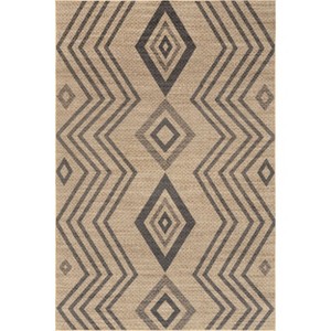 Nuloom Kasie Geometric Stripes Easy-Jute Machine Washable Indoor Area Rug - 1 of 4